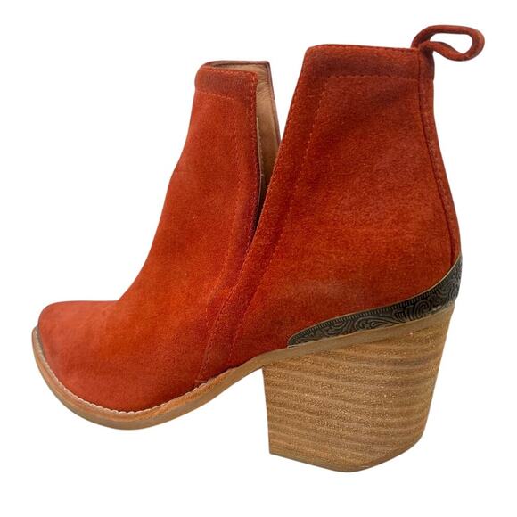 JEFFREY CAMPBELL for FP Comwell Ankle Boots in Rust Women's Size 8 - Picture 4 of 16